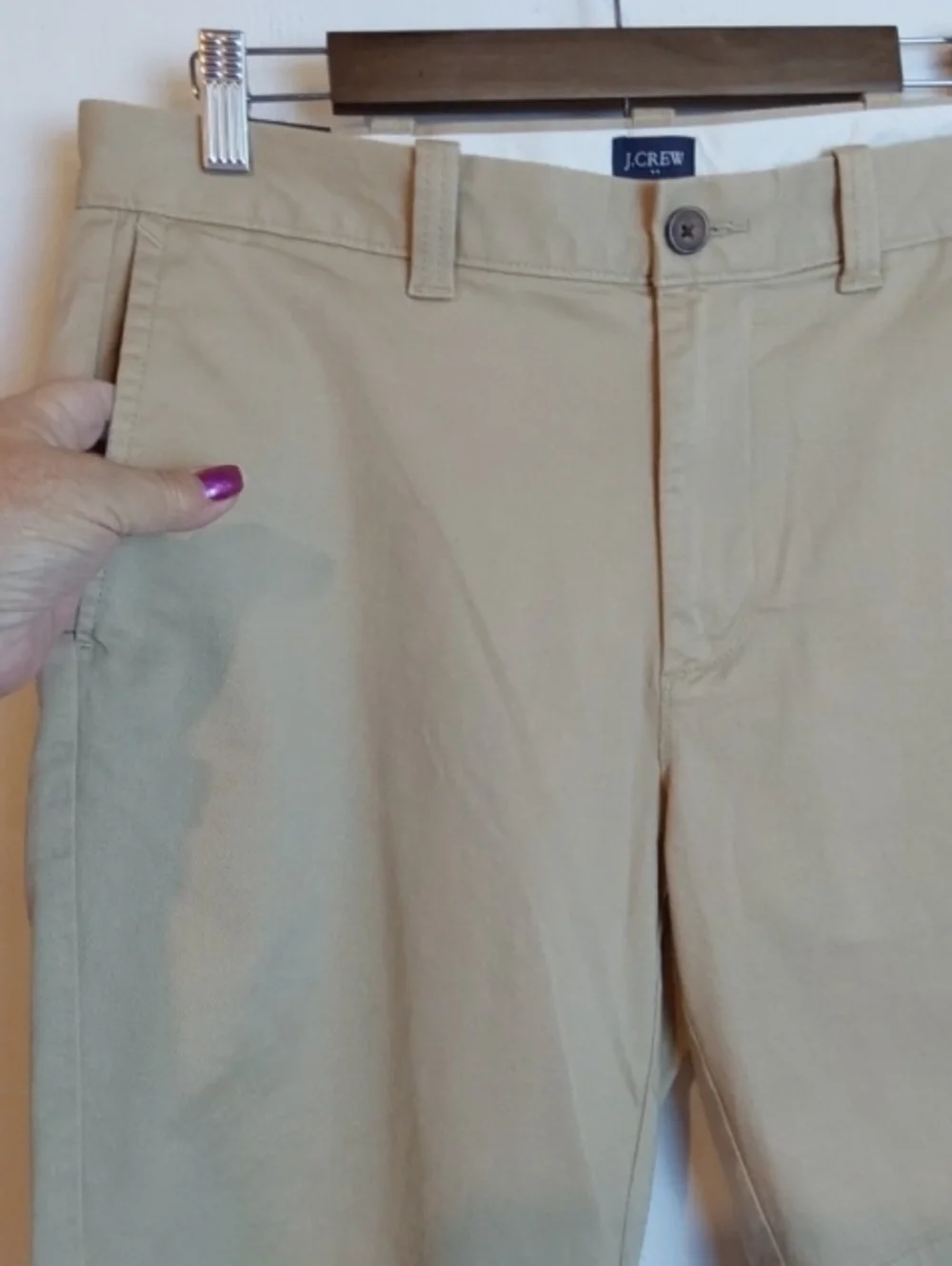J. Crew|Men's Beige Khaki Chino Dress Shorts Pockets Neutral Preppy Campus Sz.32
